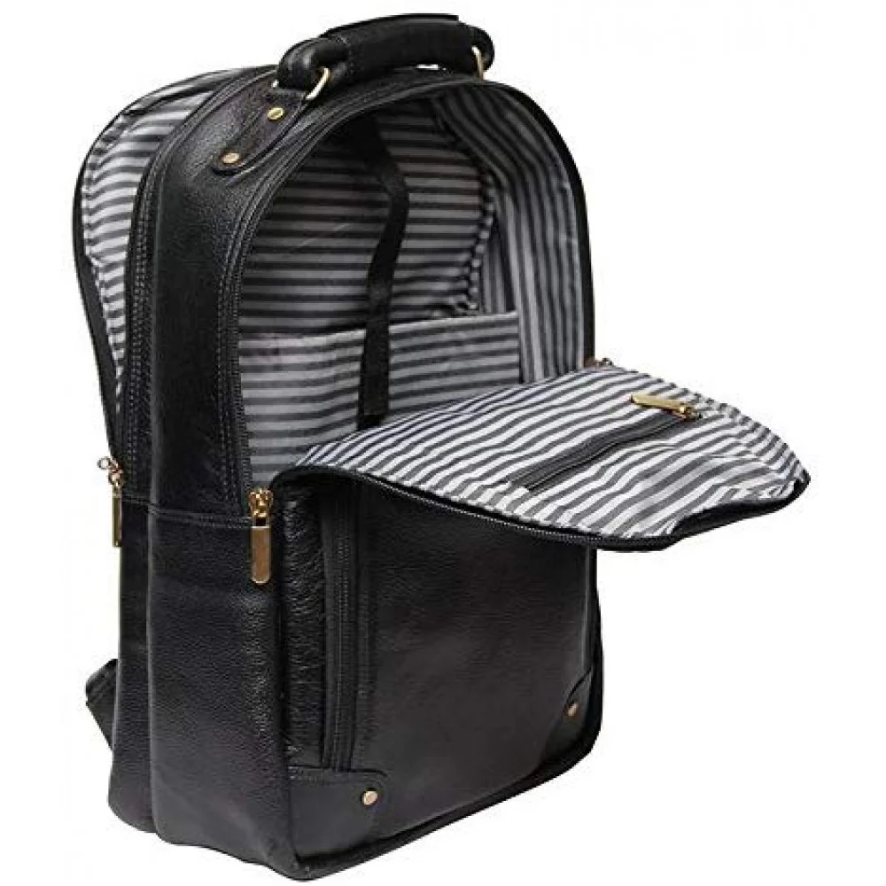 18 inch Leather Laptop Backpack