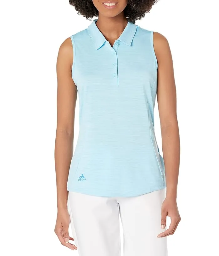 adidas Golf Space Dye Sleeveless Polo Shirt