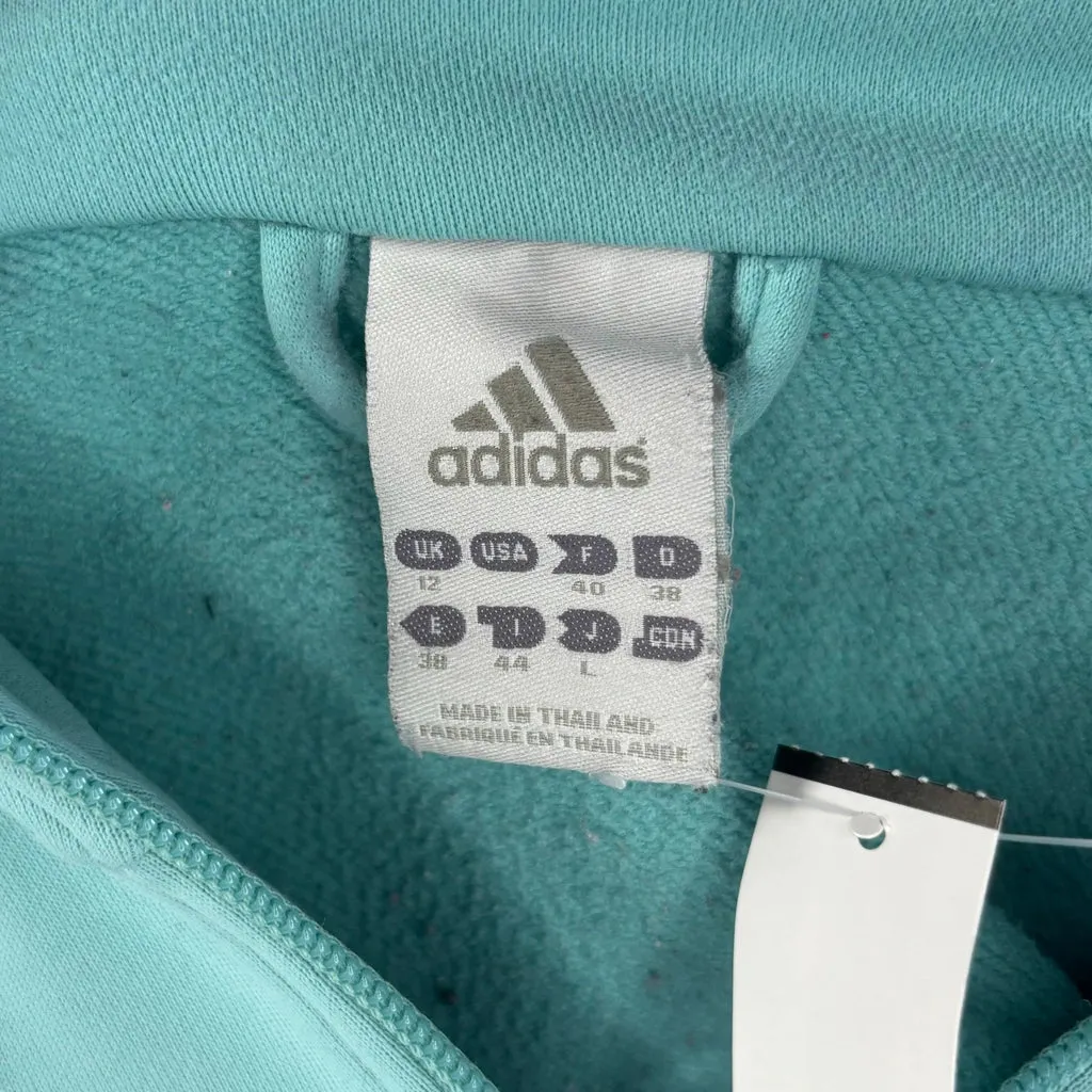 Adidas Track Jacket - Medium Blue Polyester