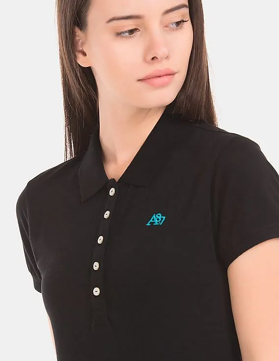 Aeropostale Solid Regular Fit Polo Shirt