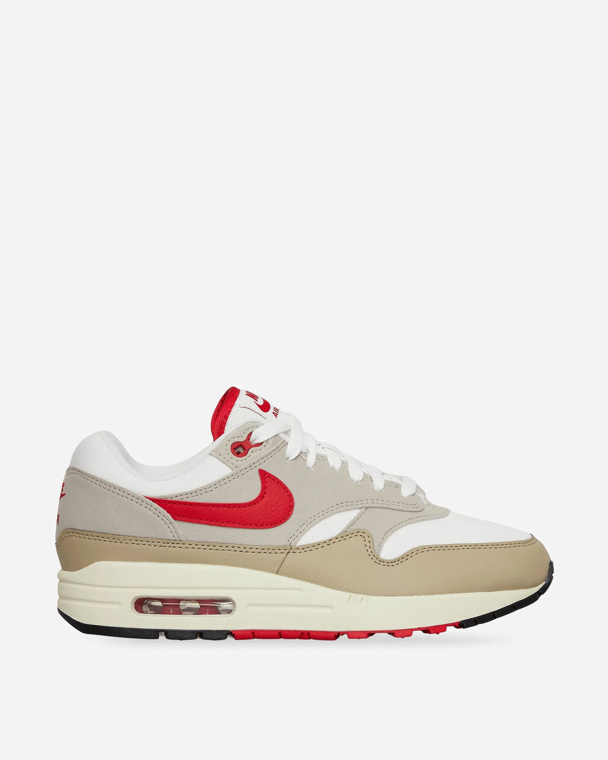 Air Max 1 Sneakers White / Grey / University Red