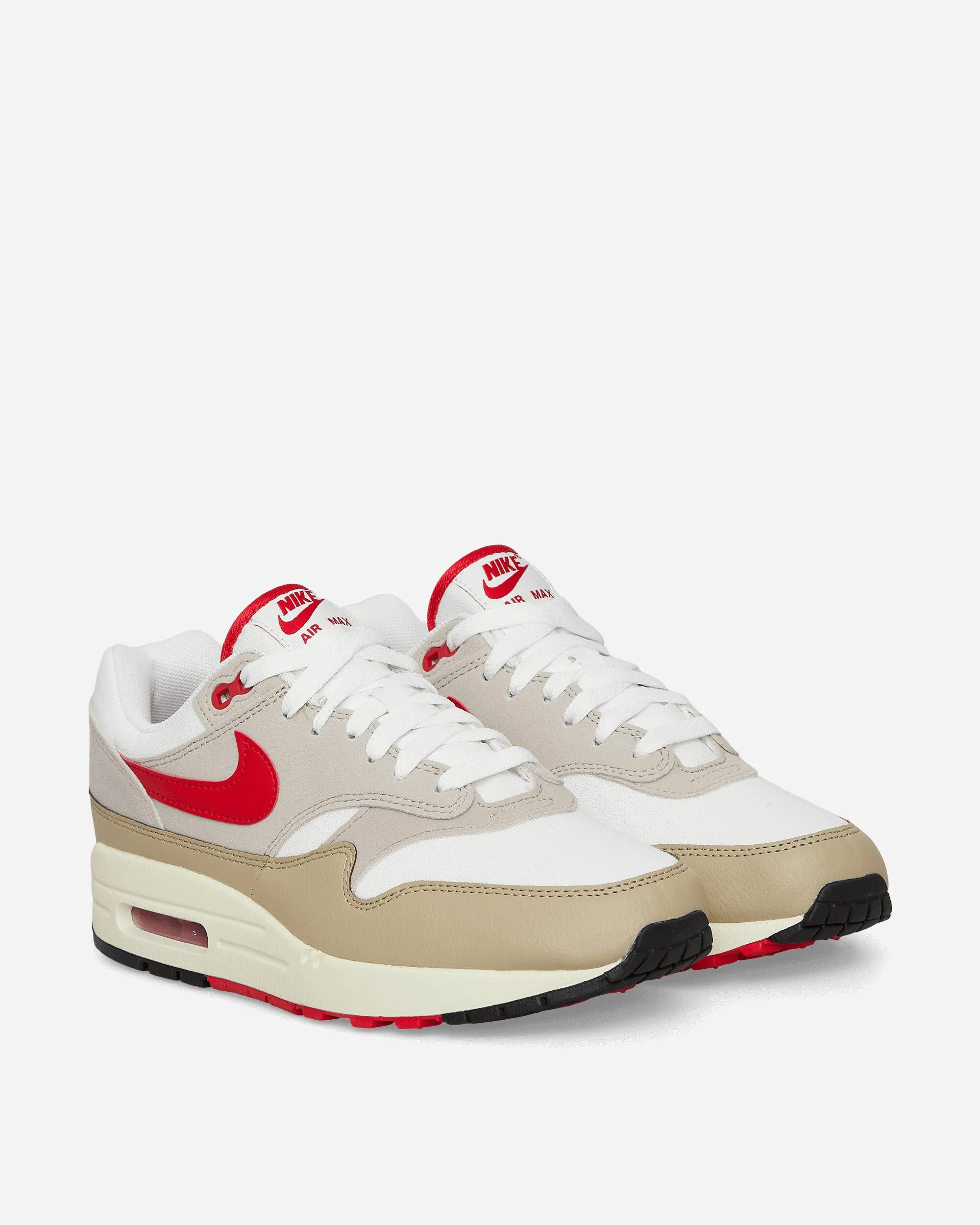 Air Max 1 Sneakers White / Grey / University Red