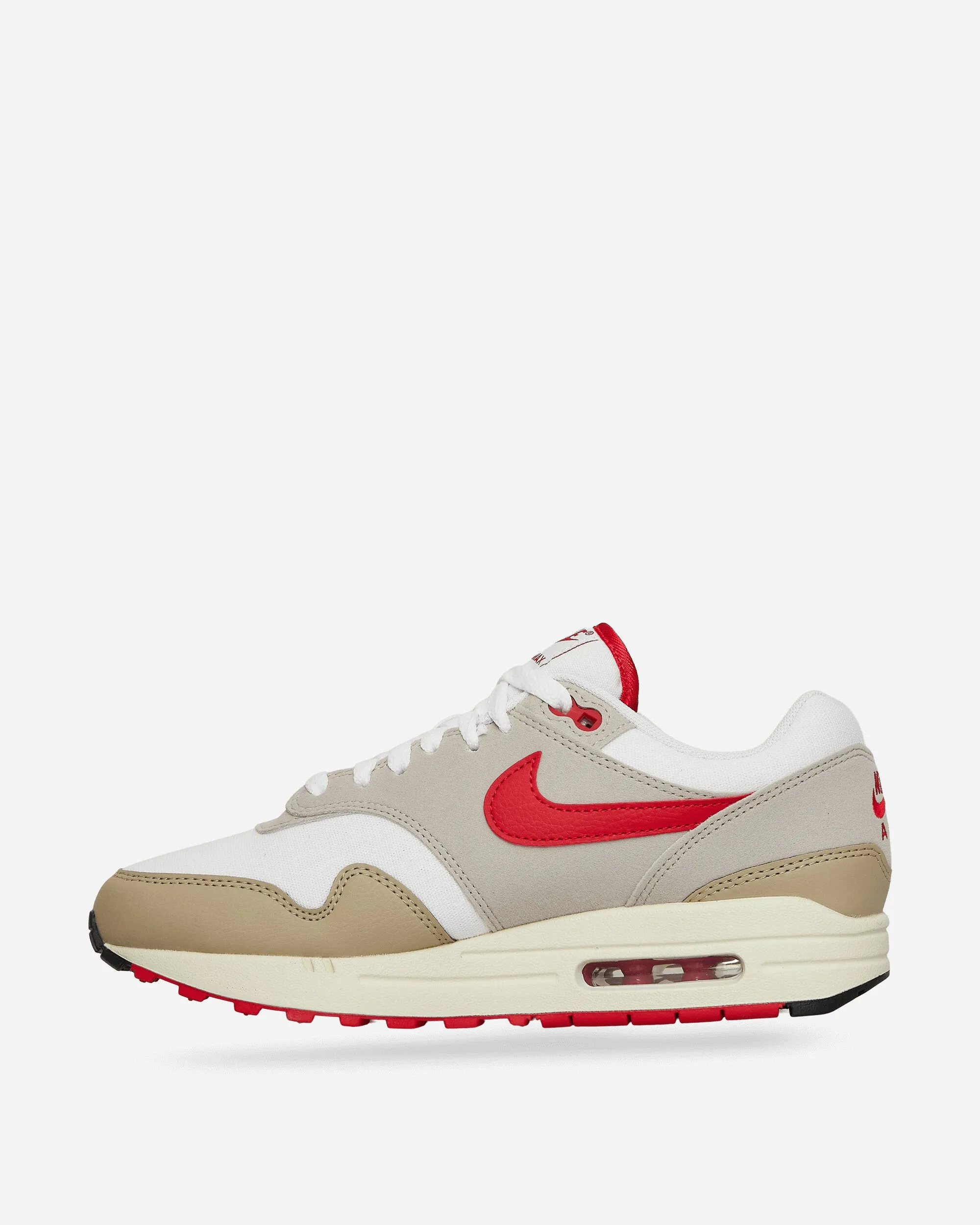 Air Max 1 Sneakers White / Grey / University Red