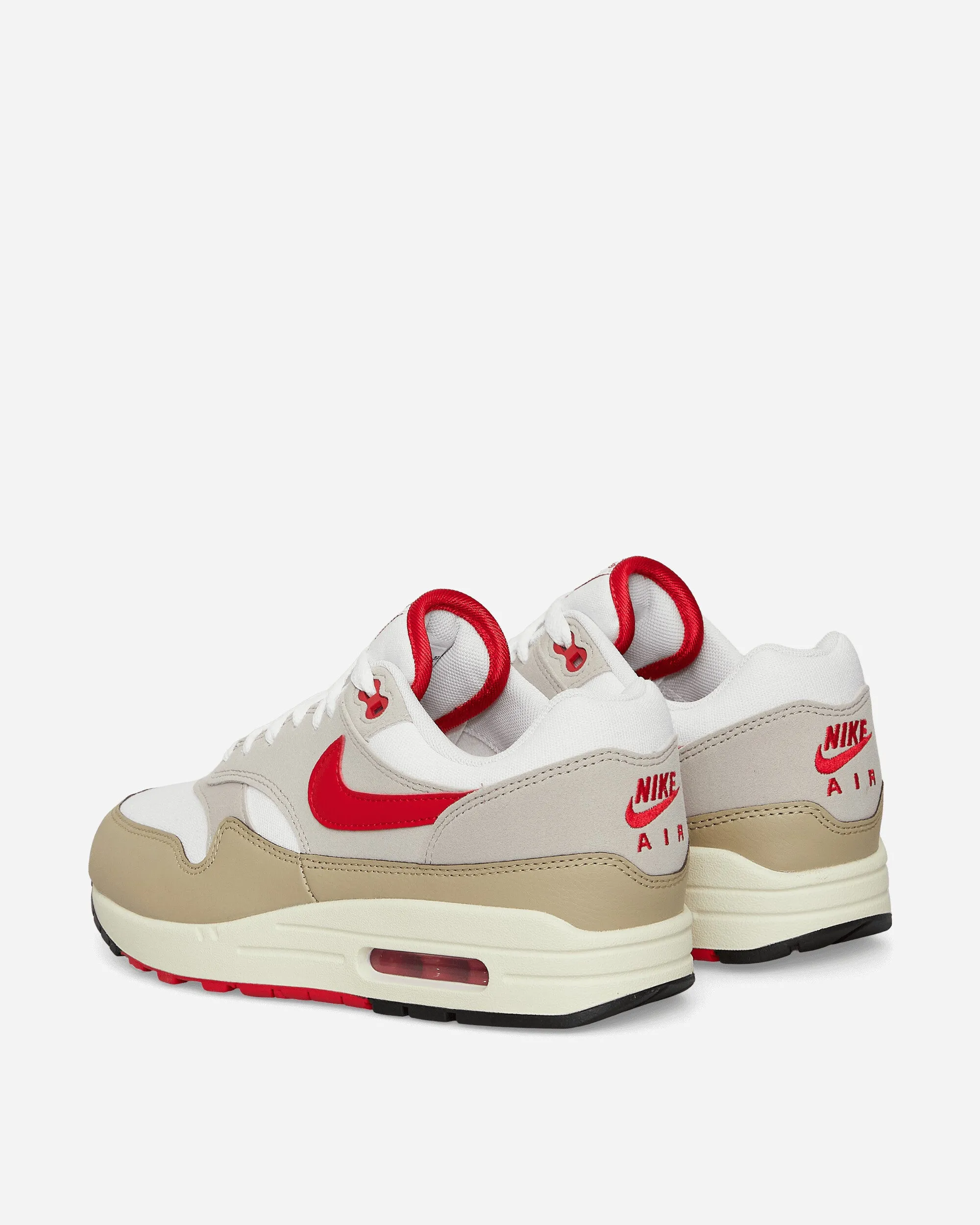 Air Max 1 Sneakers White / Grey / University Red