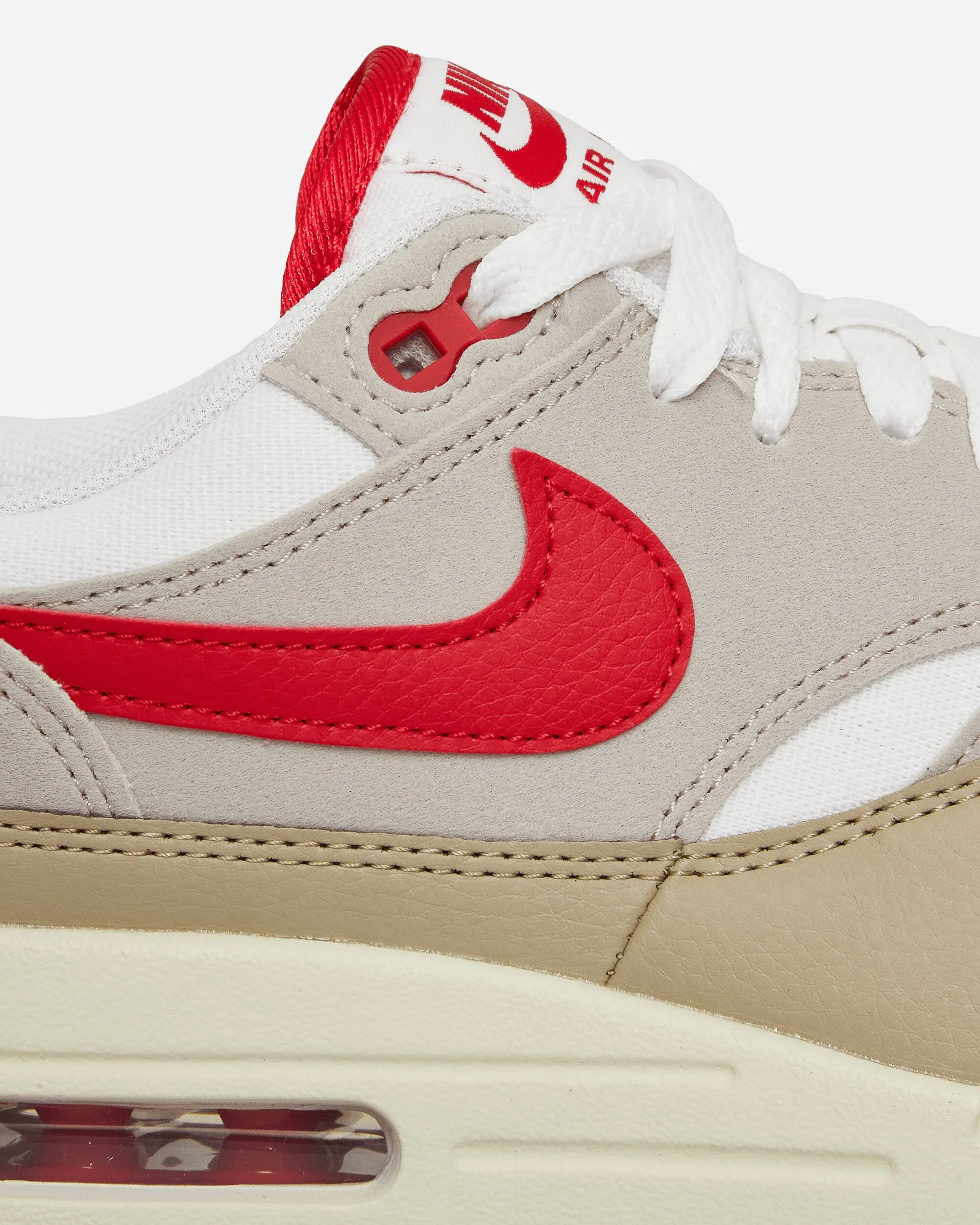 Air Max 1 Sneakers White / Grey / University Red