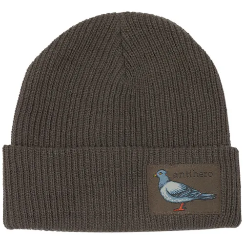 Anti Hero Skateboards Beanie Lil Pigeon Label Cuff Brown