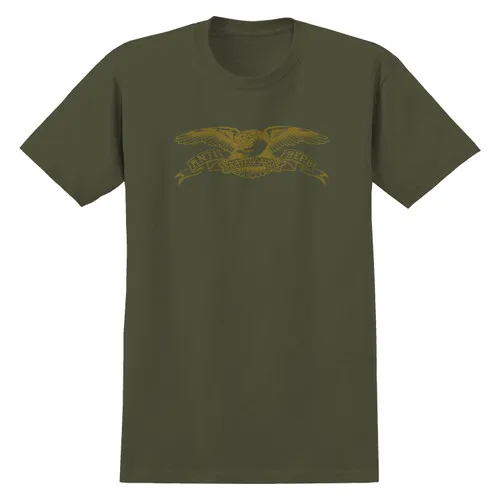 Anti Hero Skateboards Shirt Basic Eagle Military Green/Bronze