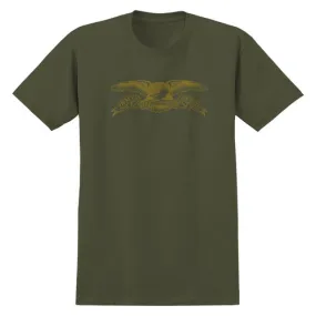 Anti Hero Skateboards Shirt Basic Eagle Military Green/Bronze