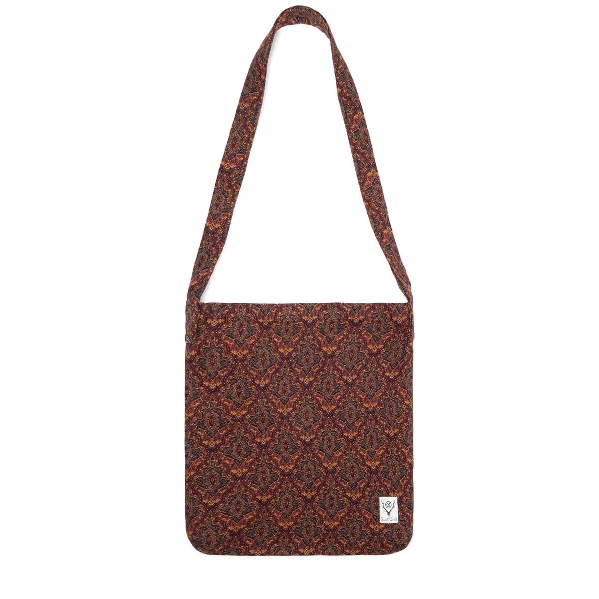 ARABESQUE JACQUARD BOOK BAG RUST | Bodega