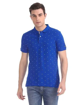 Arrow Sports Printed Pique Polo Shirt