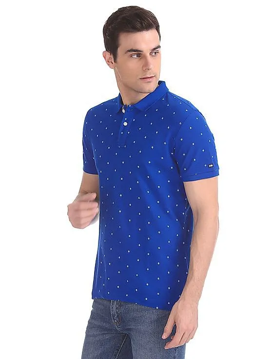 Arrow Sports Printed Pique Polo Shirt