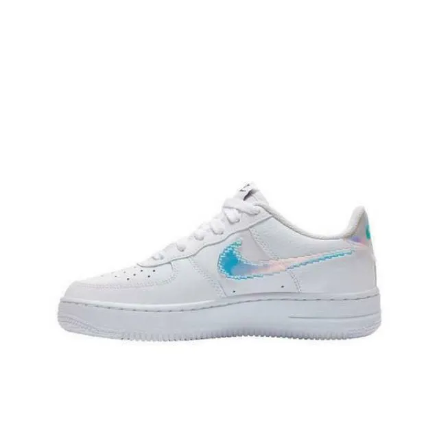 AUTHENTIC NIKE AIR FORCE 1 White Iridescent Pixel CW1577...