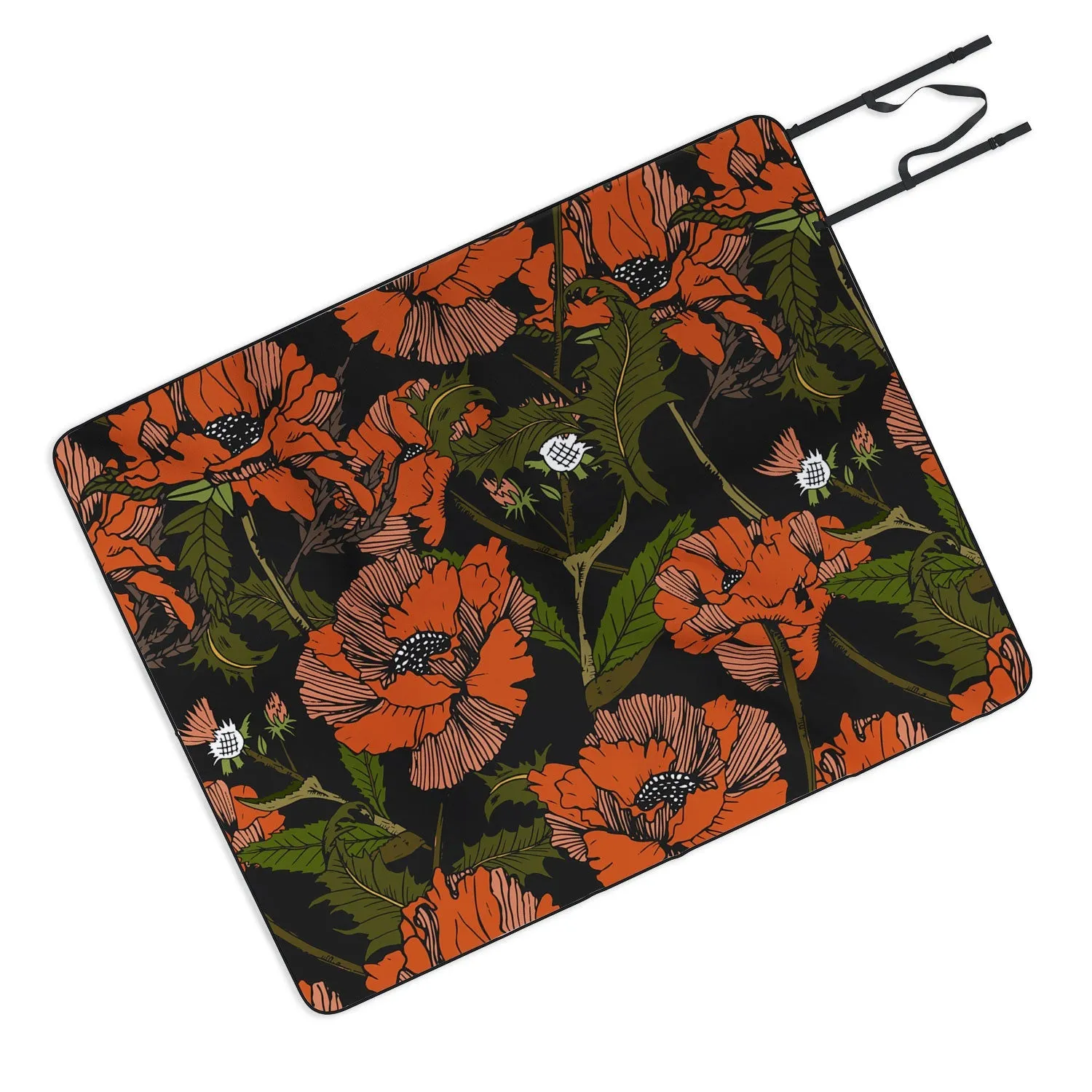 Autumn Poppies Picnic Blanket (DS) DD