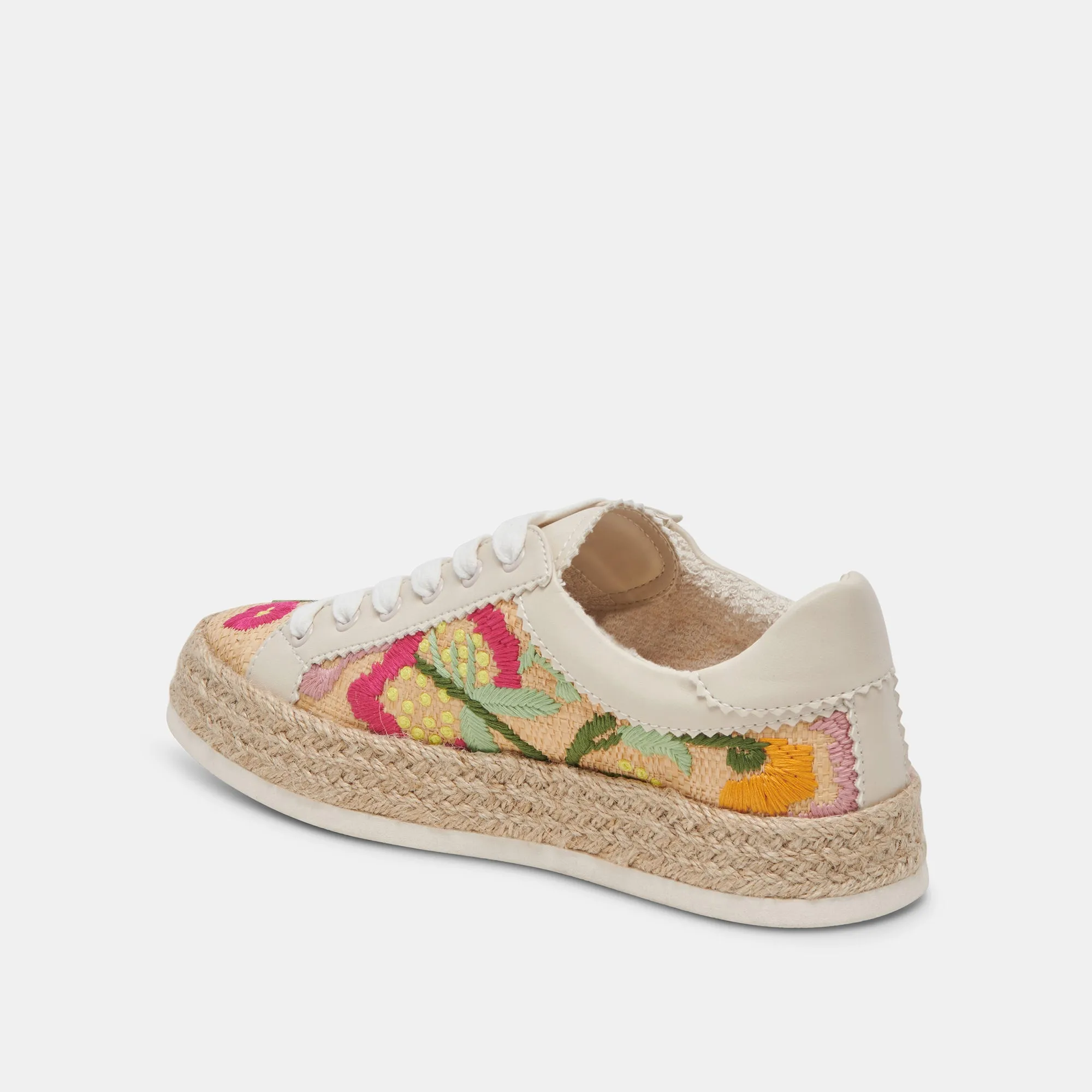 AZALIA SNEAKERS FLORAL MULTI RAFFIA