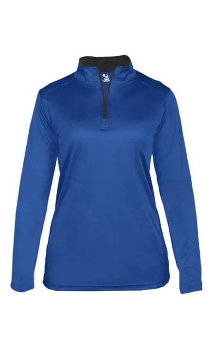 Badger 4103 Women's B-Core Quarter-Zip Pullover