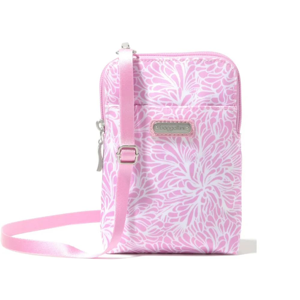 Baggallini Take Two RFID Bryant Crossbody Pink Blossom (Women's)