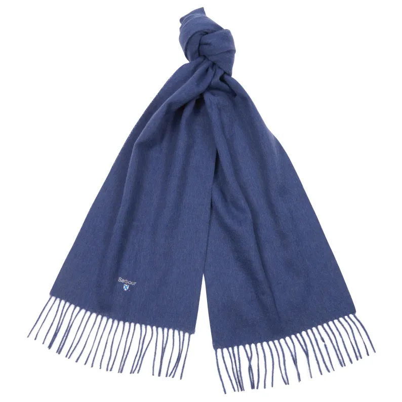 Barbour Plain Lambswool Scarf USC0008NY71 True Navy