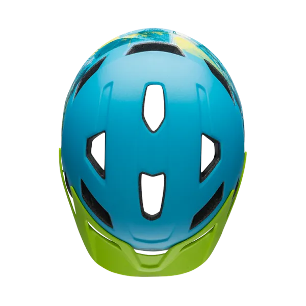 Bell Sidetrack Child Helmet - Gnarly-Matt Bright Blue-Bright Green - 2019