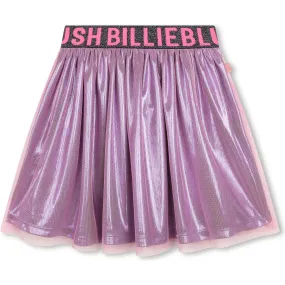 Billieblush Metallic Tulle Skirt, Pink