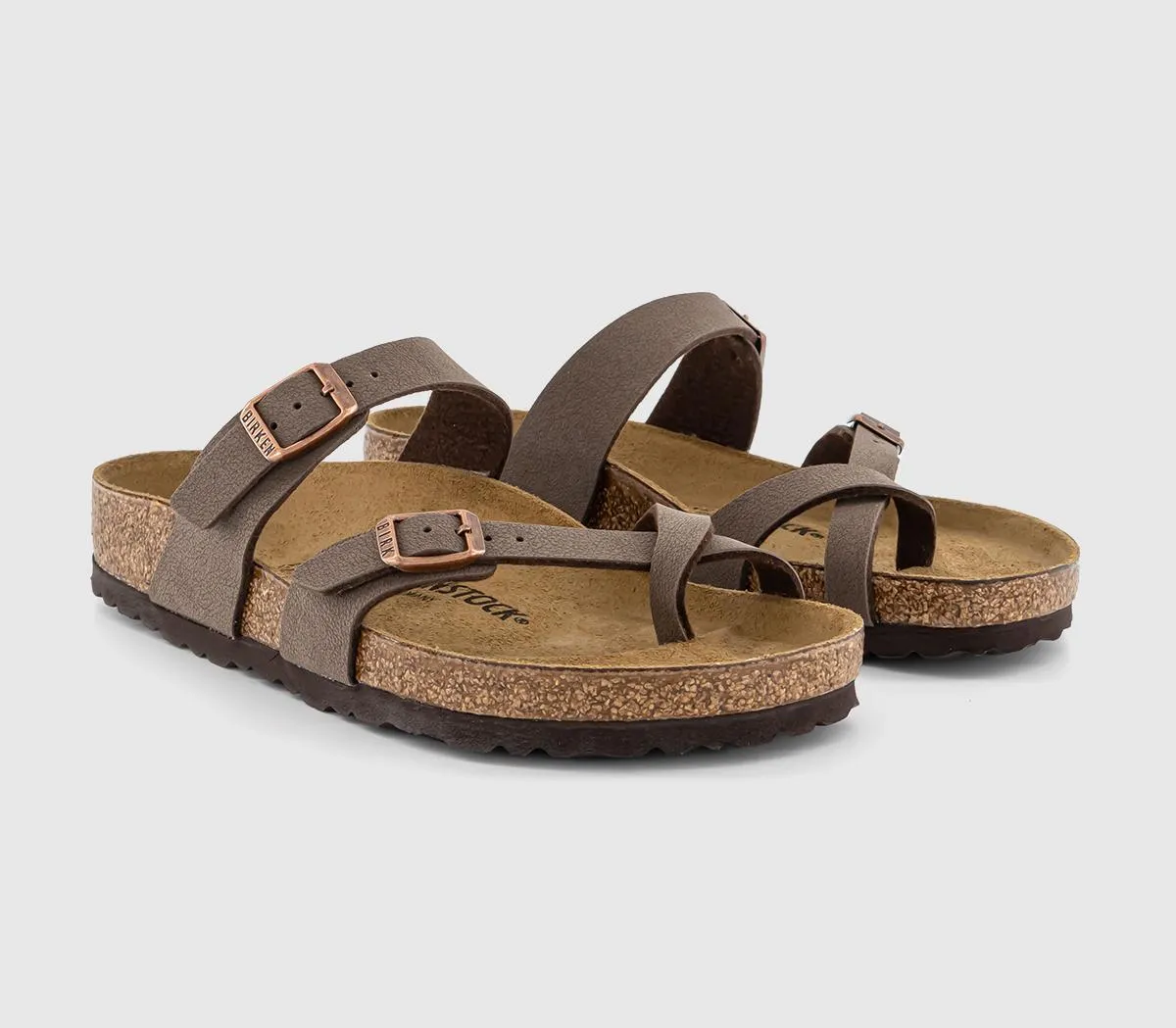 BIRKENSTOCK Mayari Cross Strap Sandals Mocha