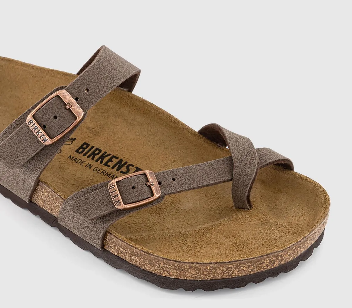 BIRKENSTOCK Mayari Cross Strap Sandals Mocha