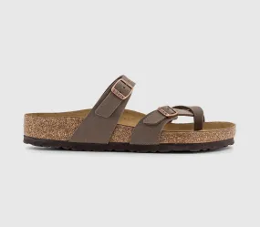 BIRKENSTOCK Mayari Cross Strap Sandals Mocha