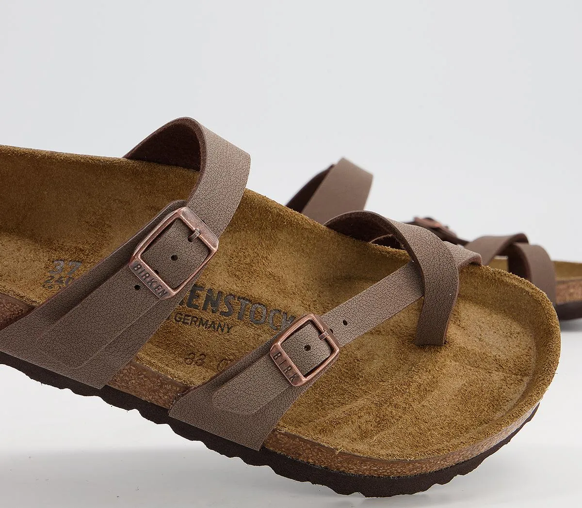 BIRKENSTOCK Mayari Cross Strap Sandals Mocha