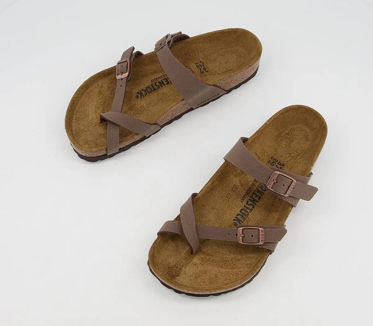 BIRKENSTOCK Mayari Cross Strap Sandals Mocha