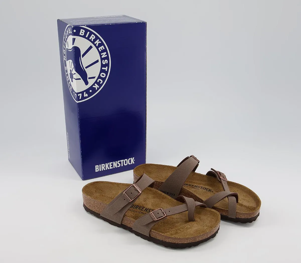 BIRKENSTOCK Mayari Cross Strap Sandals Mocha