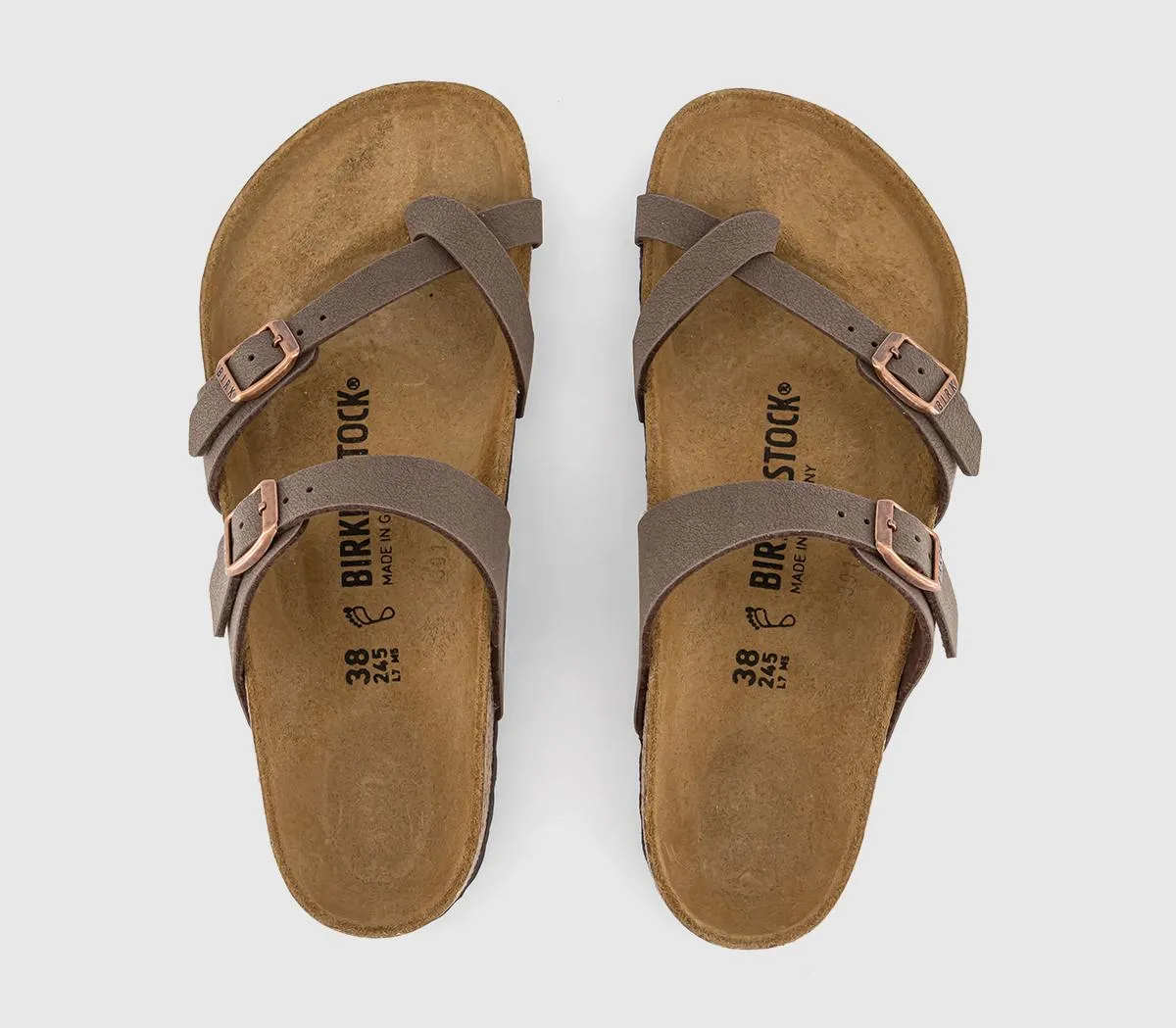 BIRKENSTOCK Mayari Cross Strap Sandals Mocha