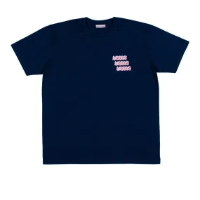 Bisous Skateboards - Bisous x3 T-Shirt - Navy