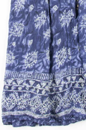 Blue Diamond Hippie Skirt