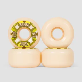 Bones Retros V5 Sidecut 99A STF Skateboard Wheels White 53mm