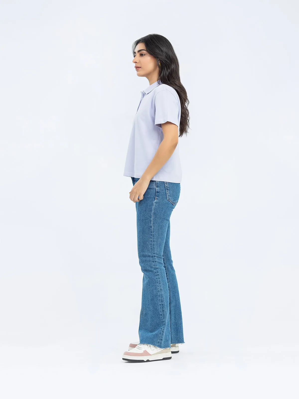 Boxy Crop Polo Shirt - FWTPS24-007