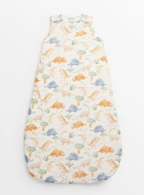 Buy Cream Dinosaur Print 2.5 Tog Sleeping Bag 0-6 Months | Sleepsuits and pyjamas | Tu