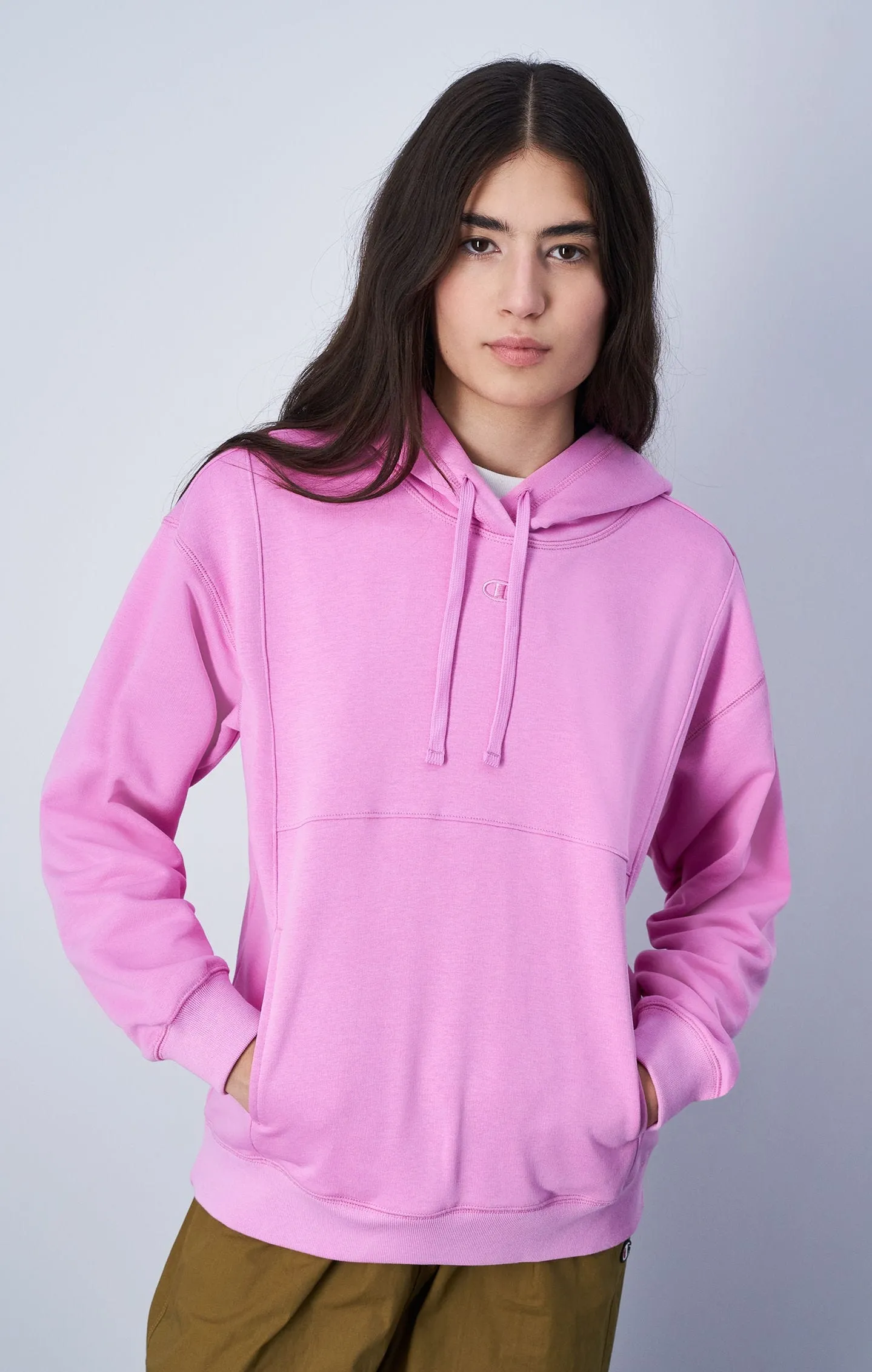  C Logo Relaxed Fit Lightweight Hoodie     