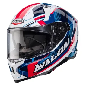 Caberg Avalon X Optic Helmet - White/Blue/Red