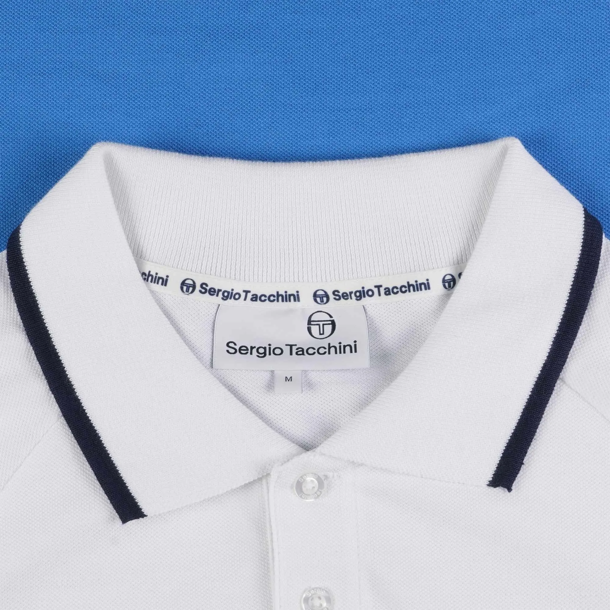 Cambio Polo Shirt - White and Blue 