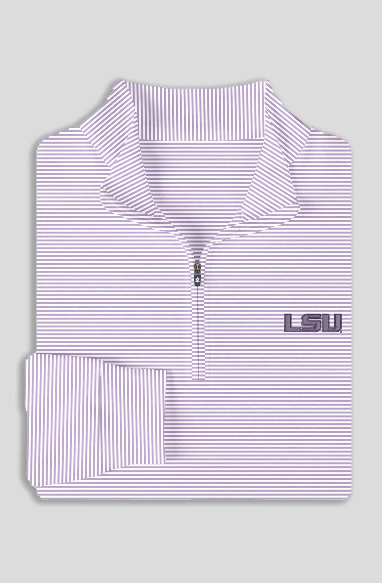 Carter Stripe Quarter-Zip Pullover - Louisiana State University