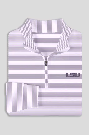 Carter Stripe Quarter-Zip Pullover - Louisiana State University