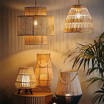 Catalina Bamboo Indoor & Outdoor Lantern | Kaleidoscope