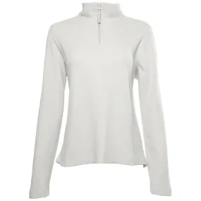 Charles River Women's Ivory Waffle Quarter Zip Pullover