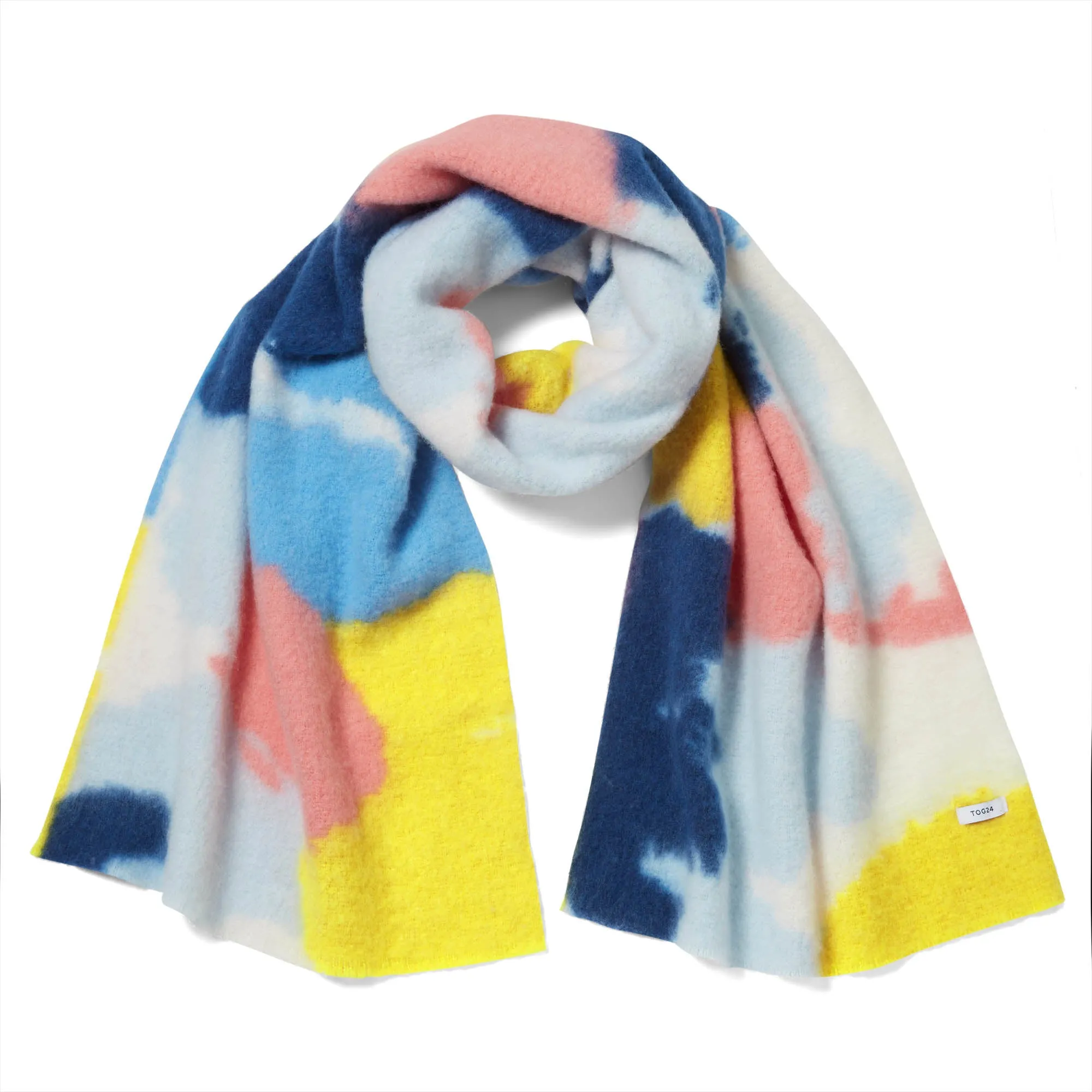 Chrissy Woven Scarf - Multi Col Print