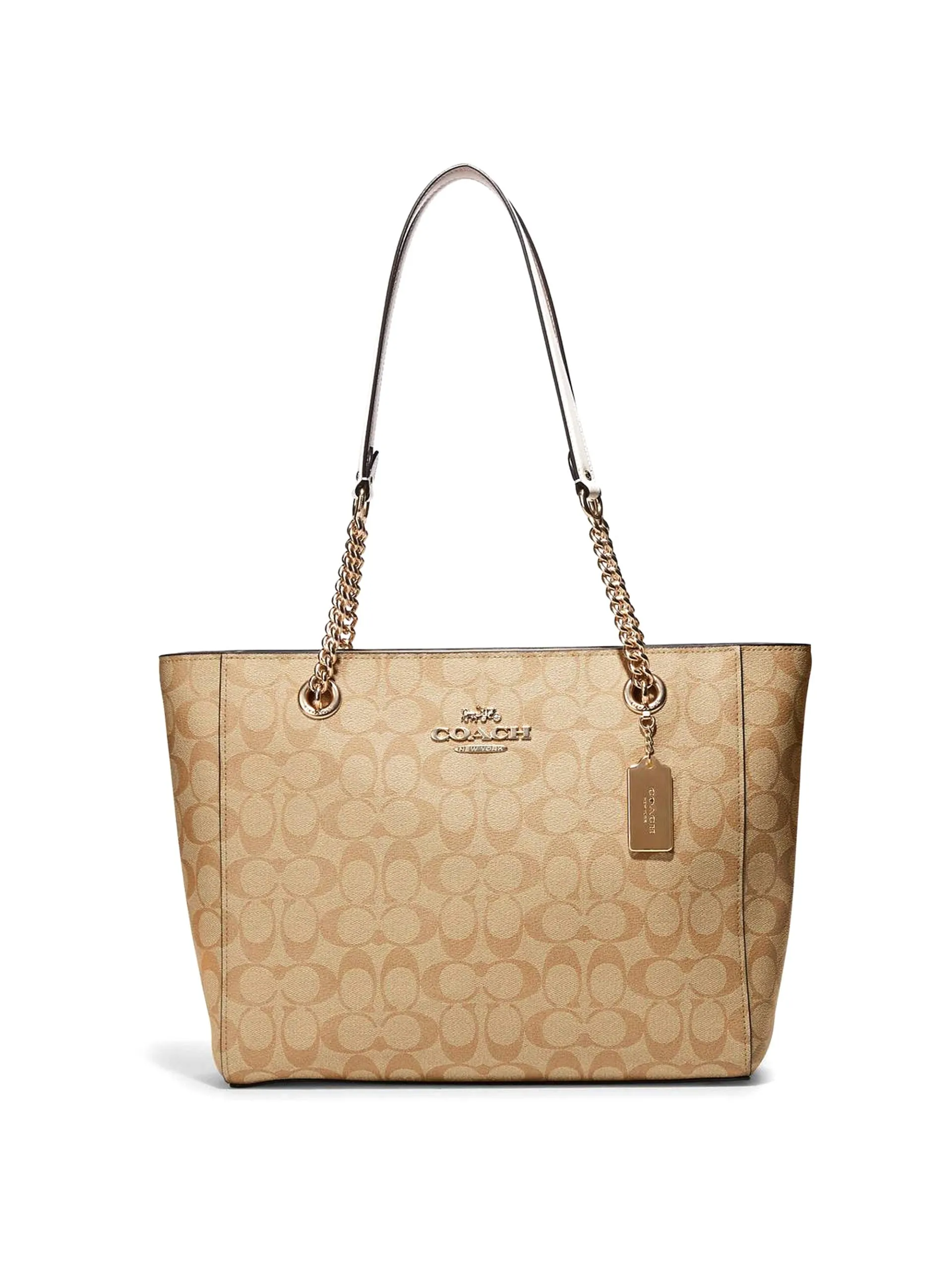 Coach Cammie Chain Tote In Signature Canvas