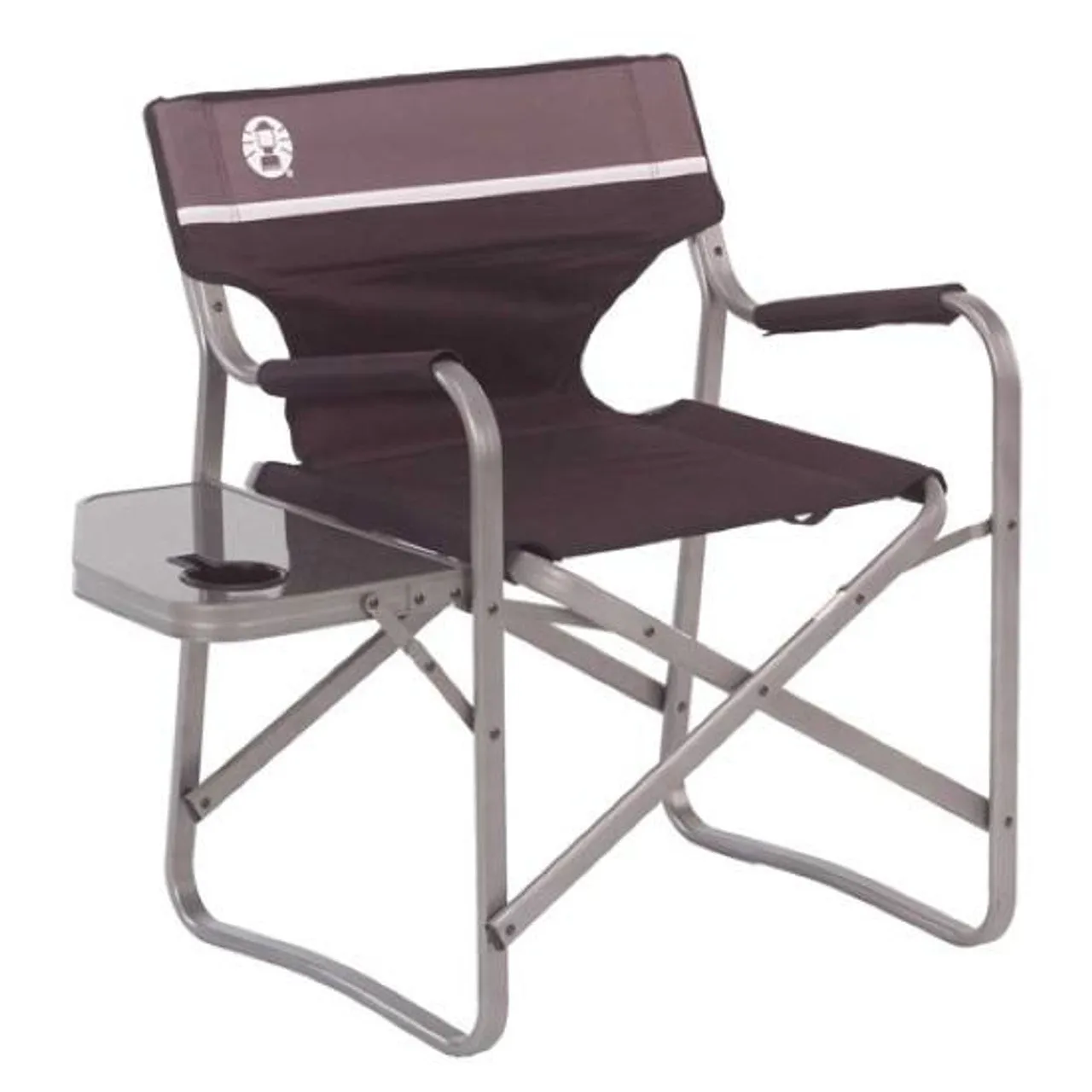 Coleman Deck Chair With Table Aluminum 7.7 Pounds Black