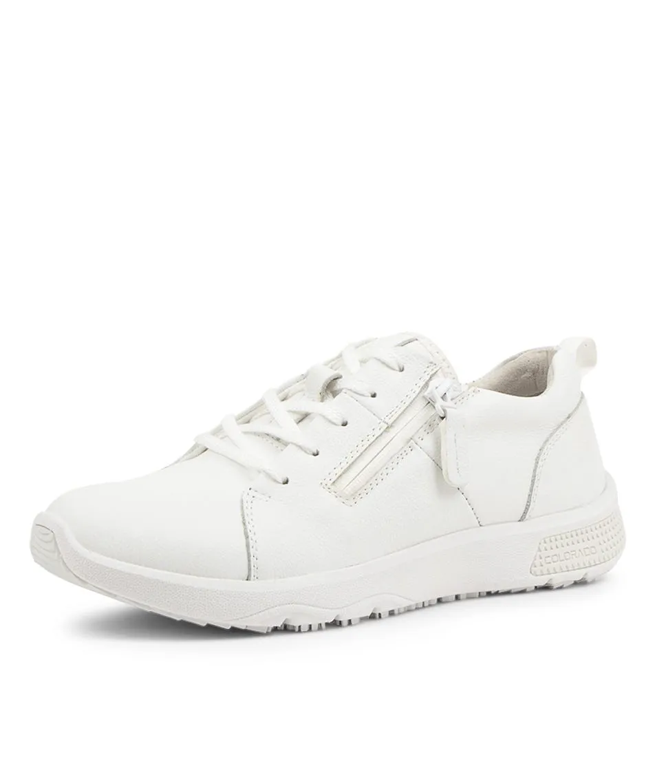 COLORADO Decker White Leather Sneakers