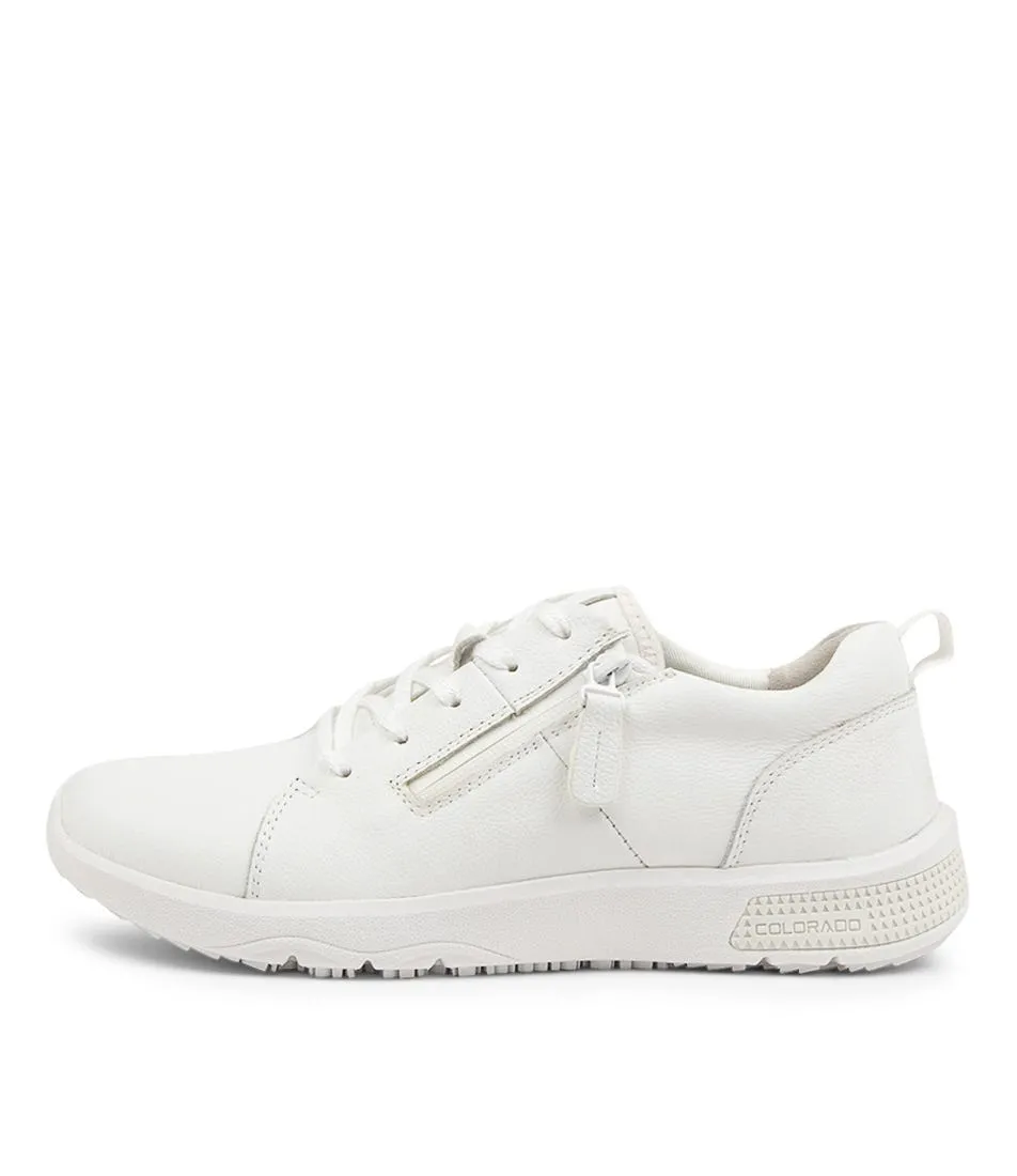 COLORADO Decker White Leather Sneakers