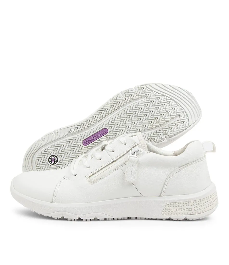 COLORADO Decker White Leather Sneakers