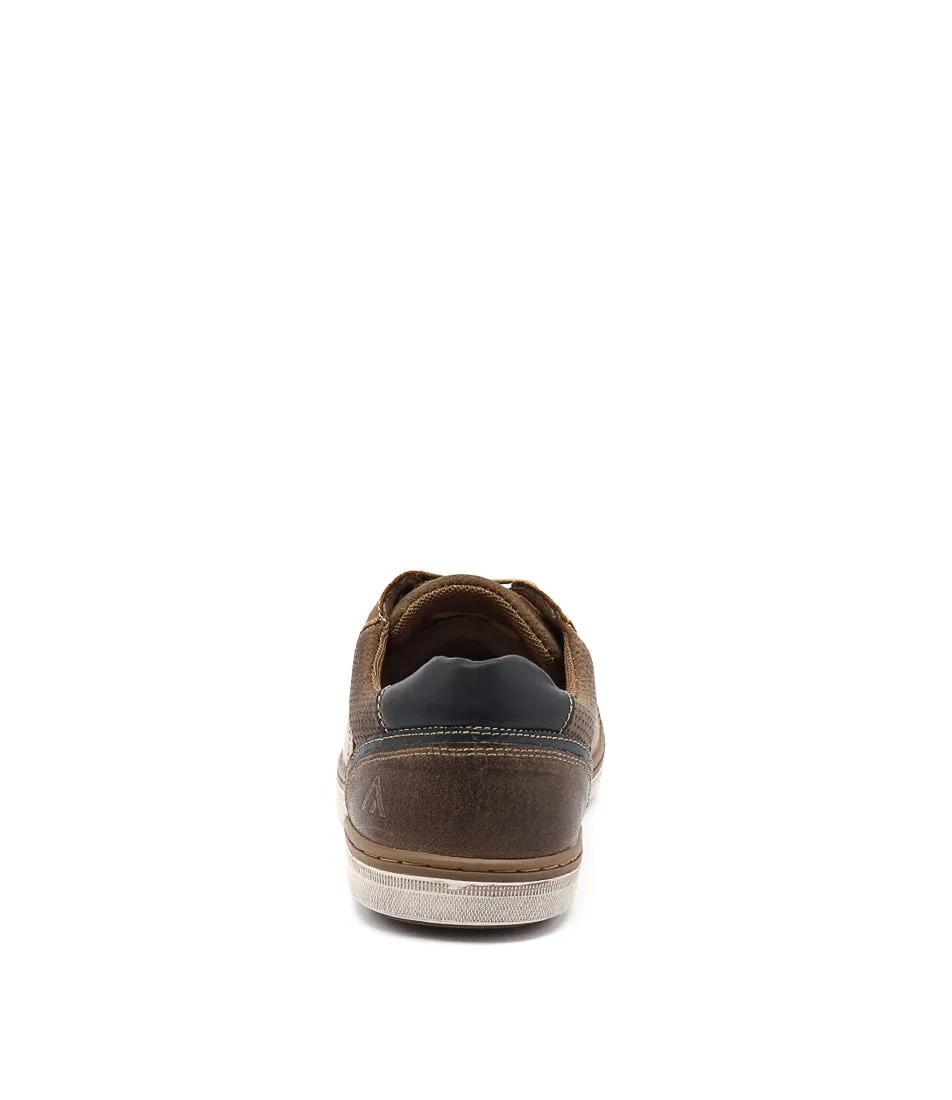 COLORADO Torino Cognac Leather Sneakers