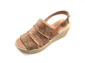 Cork Golden Sandals